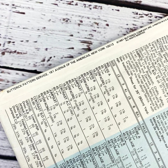 Vintage 1991 Buttermilk Girls pattern Package - Picture 4 of 7